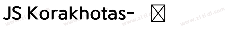 JS Korakhotas字体转换